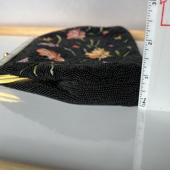Vintage Bags By Josef Beaded Embroidered Clutch Bag Hand Beaded In France - Picture 12 of 13